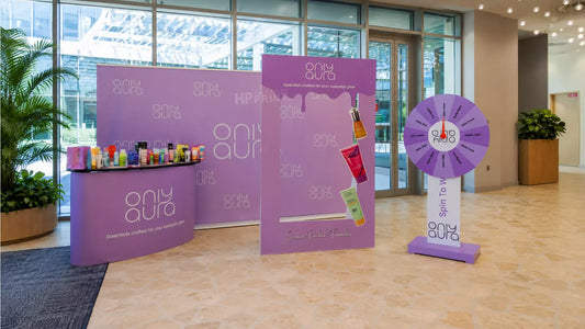ONLYAURA Event Branding Prepared by Half Price Print