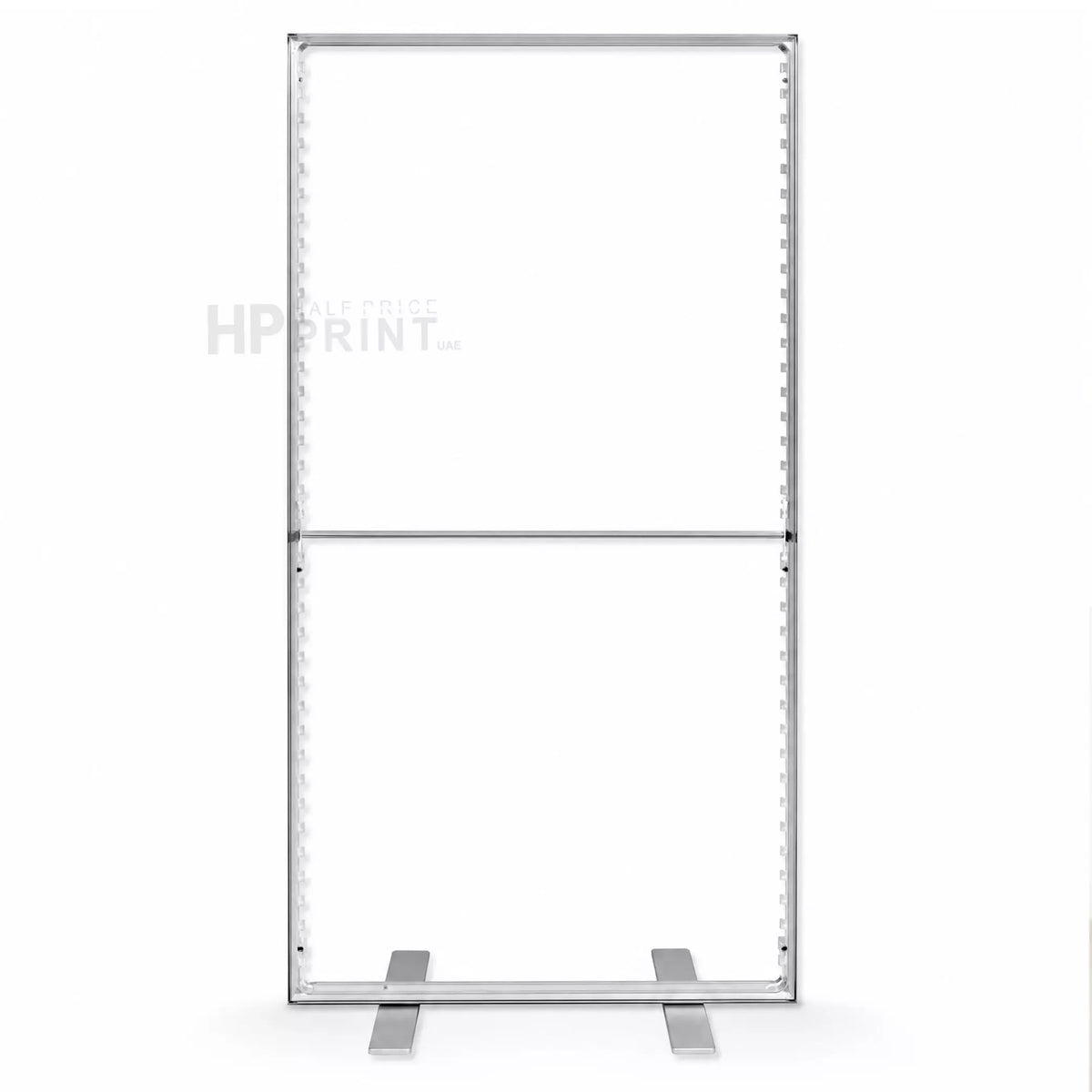 Backlit Standee metal frame stand on a white background