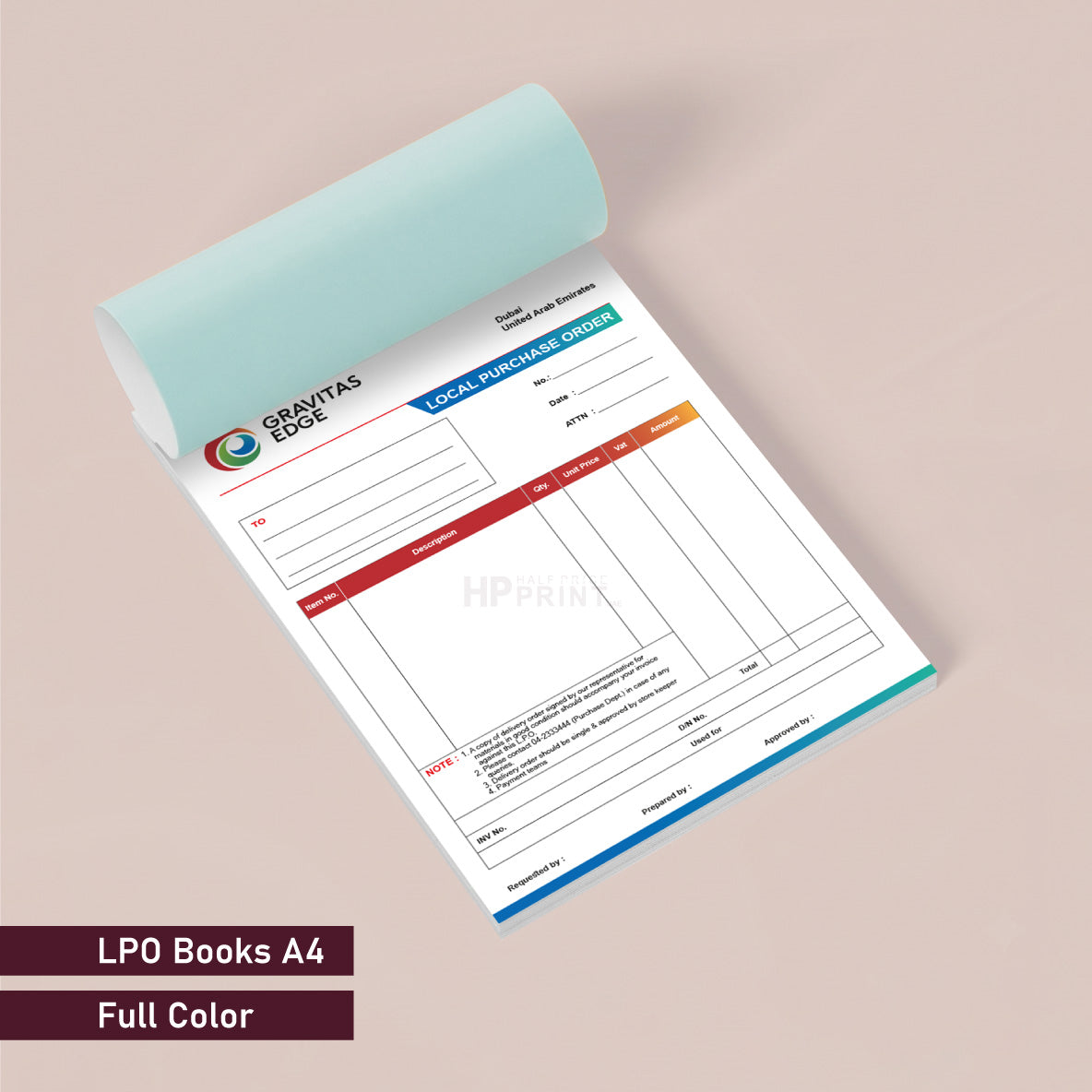 Voucher Book Printing